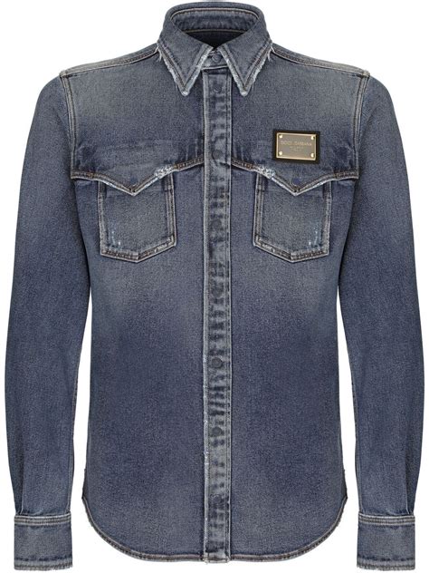 dolce gabbana denim shirt